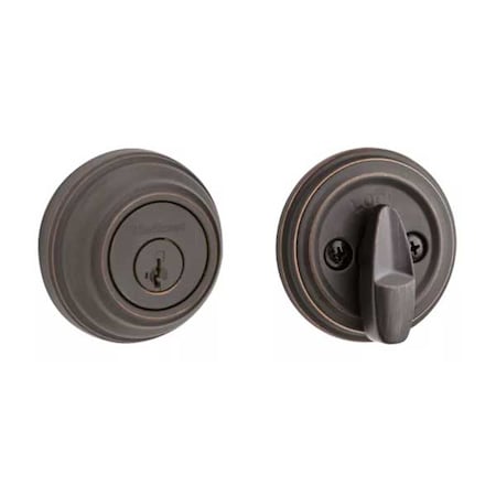 Kwikset Kwikset: 980 Single Cylinder Deadbolt with Smartkey Technology / Venetian Bronze KWS-980-SMT-11P